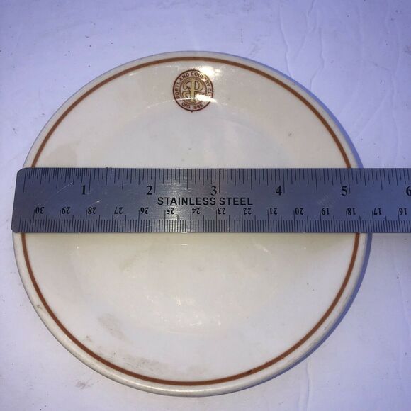 Vintage Portland Country Club 5.25" Plate Falmouth Foreside, Maine Syralite USA - Picture 1 of 5